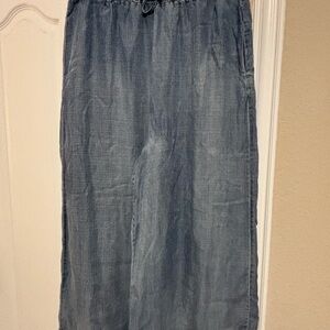 Women's Blue Chambray Denim Jeans